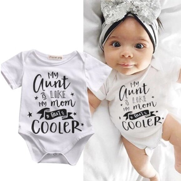 Baby newborn bodysuit My aunt is like Mom - Picture 1 of 5